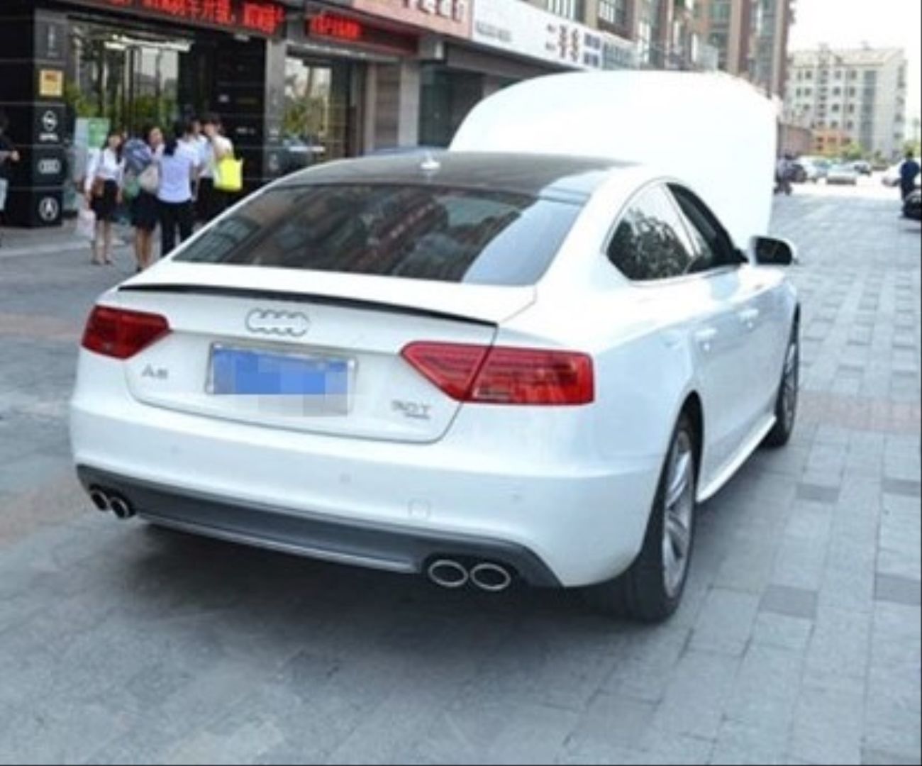 Audi A5 Uyumlu 2009-2016 Spoiler - Piano Black (Parlak Siyah)
