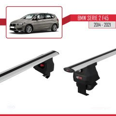 BMW 2 Serisi (F45) Active Tourer 2014-2021 Arası ile uyumlu ACE-4 Ara Atkı Tavan Barı GRİ