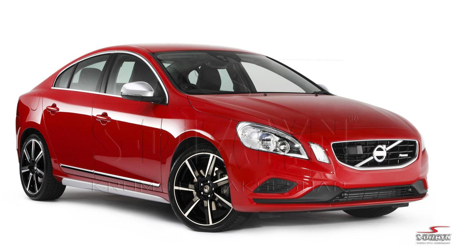 Volvo S Uyumlu 60 Kapı Koruma Çıtası Krom 2011-2013