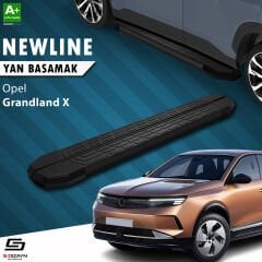 S-Dizayn Opel Grandland X 2 Hybrid NewLine Siyah Yan Basamak 183 Cm 2024 Üzeri A+ Kalite