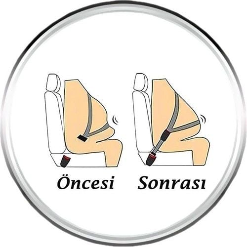 Emniyet Kemer Uzatıcı Çocuk Koltuğu Hamile ve Şişmanlara Uygundur