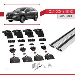 Suzuki SX4 S-Cross 2022 ve Sonrası ile uyumlu ACE-2 Ara Atkı Tavan Barı GRİ