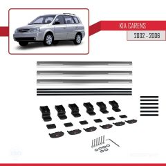 Kia Carens 2002-2006 Arası ile uyumlu Basic Model Ara Atkı Tavan Barı GRİ 3 ADET