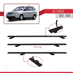 Kia Carens 2002-2006 Arası ile uyumlu Basic Model Ara Atkı Tavan Barı SİYAH 3 ADET