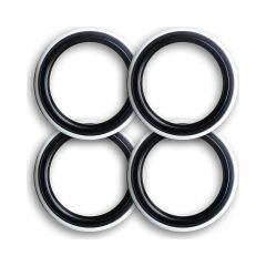 Oto Lastik Yanağı Lüks Siyah Beyaz 14 Jant 4 Adet Yanak