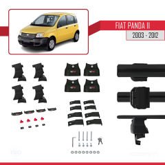 Fiat Panda II (169) 2003-2012 Arası ile uyumlu ACE-4 Ara Atkı Tavan Barı SİYAH
