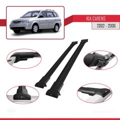 Kia Carens 2002-2006 Arası ile uyumlu FLY Model Ara Atkı Tavan Barı SİYAH