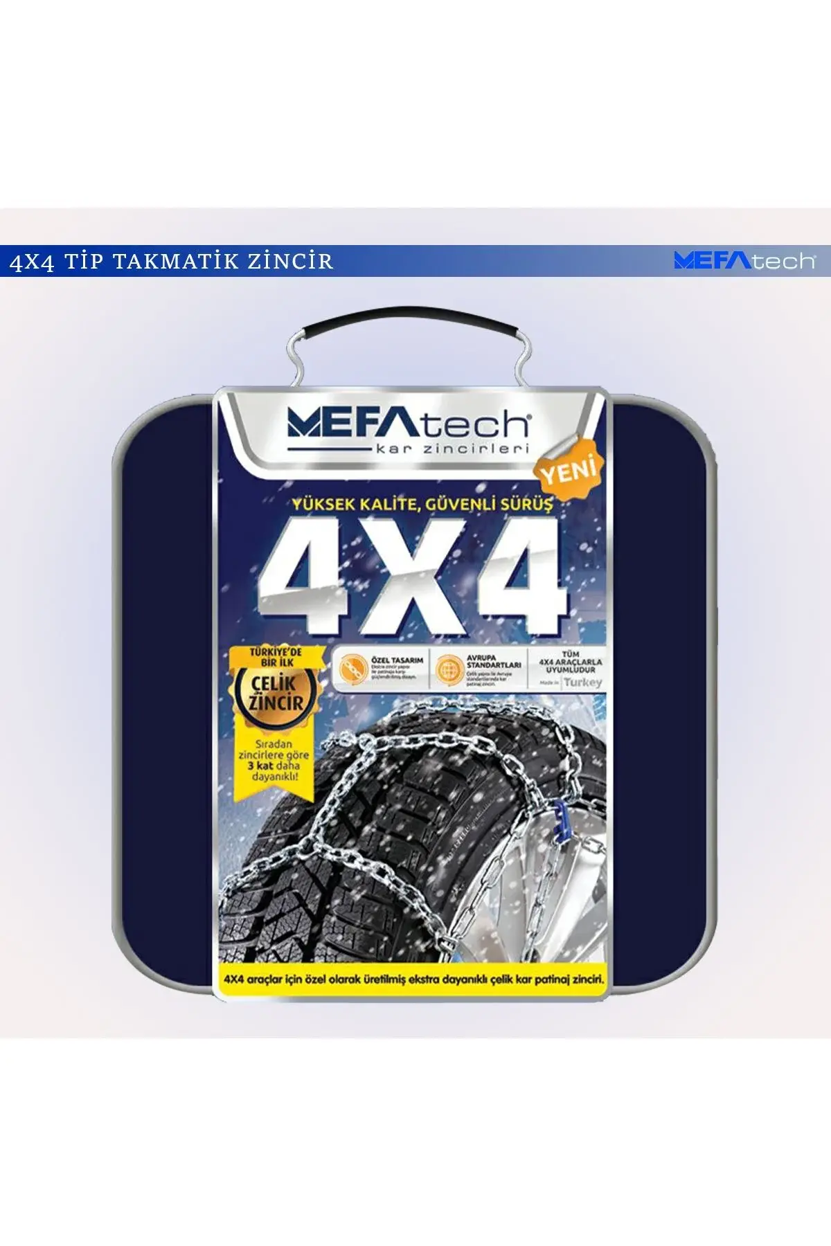 Mefatech Oto Lastik Kar Zinciri 255/45/r19 4x4 Tipi Takmatik Kolay Montaj Binek Suv Minibüs