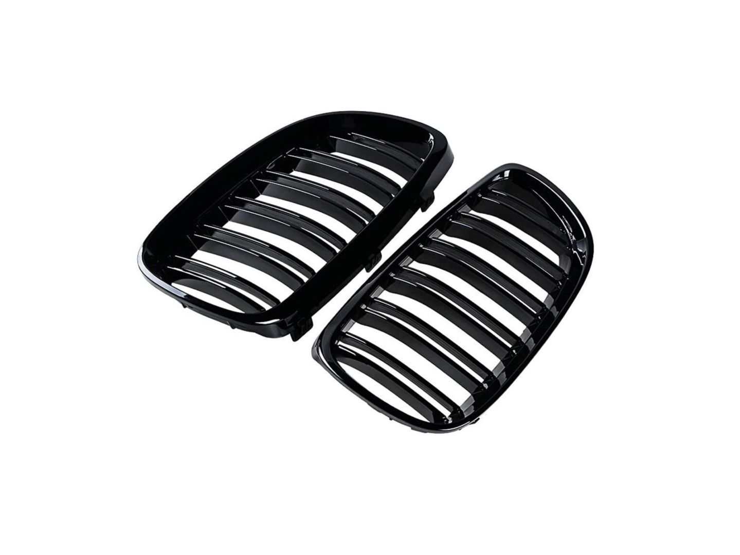 Bmw 3 Uyumlu Serisi E92 2006-2009 M3 Böbrek (Cift Cızgı Panjur) Piano Black