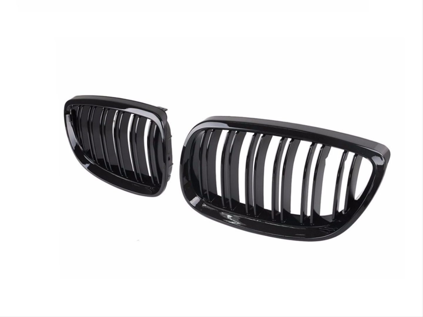 Bmw 3 Uyumlu Serisi E92 2006-2009 M3 Böbrek (Cift Cızgı Panjur) Piano Black