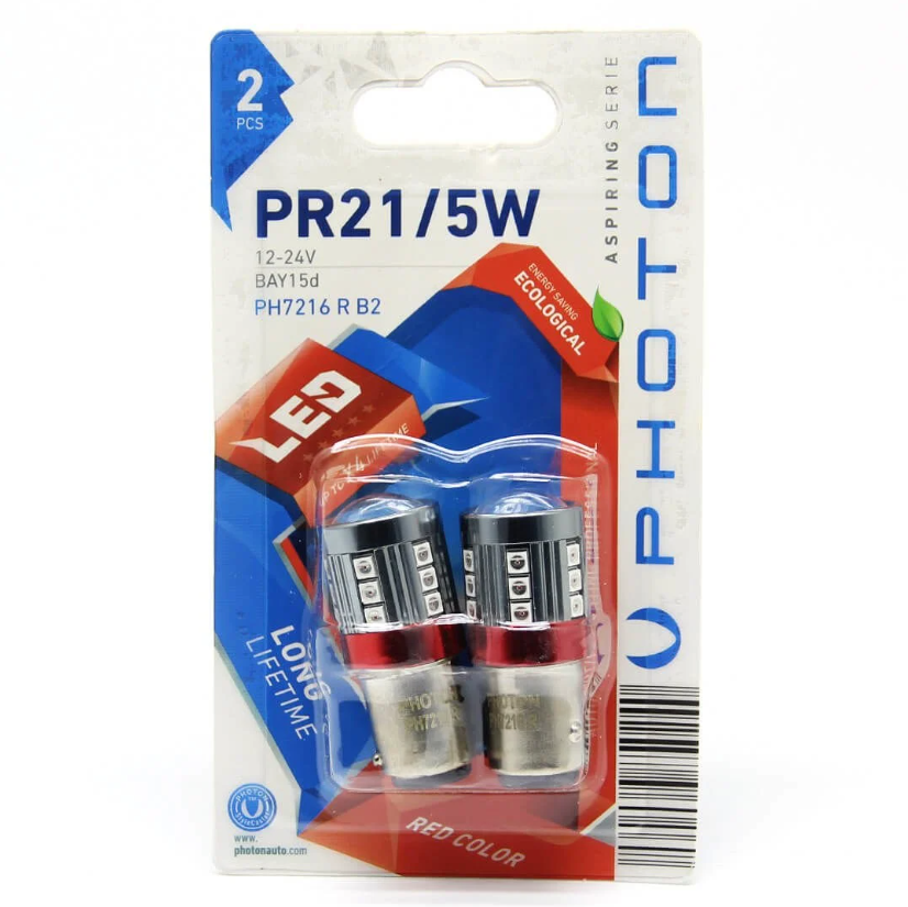 P21/5W Red Uyumlu (Kırmızı) LED Ph7216 R