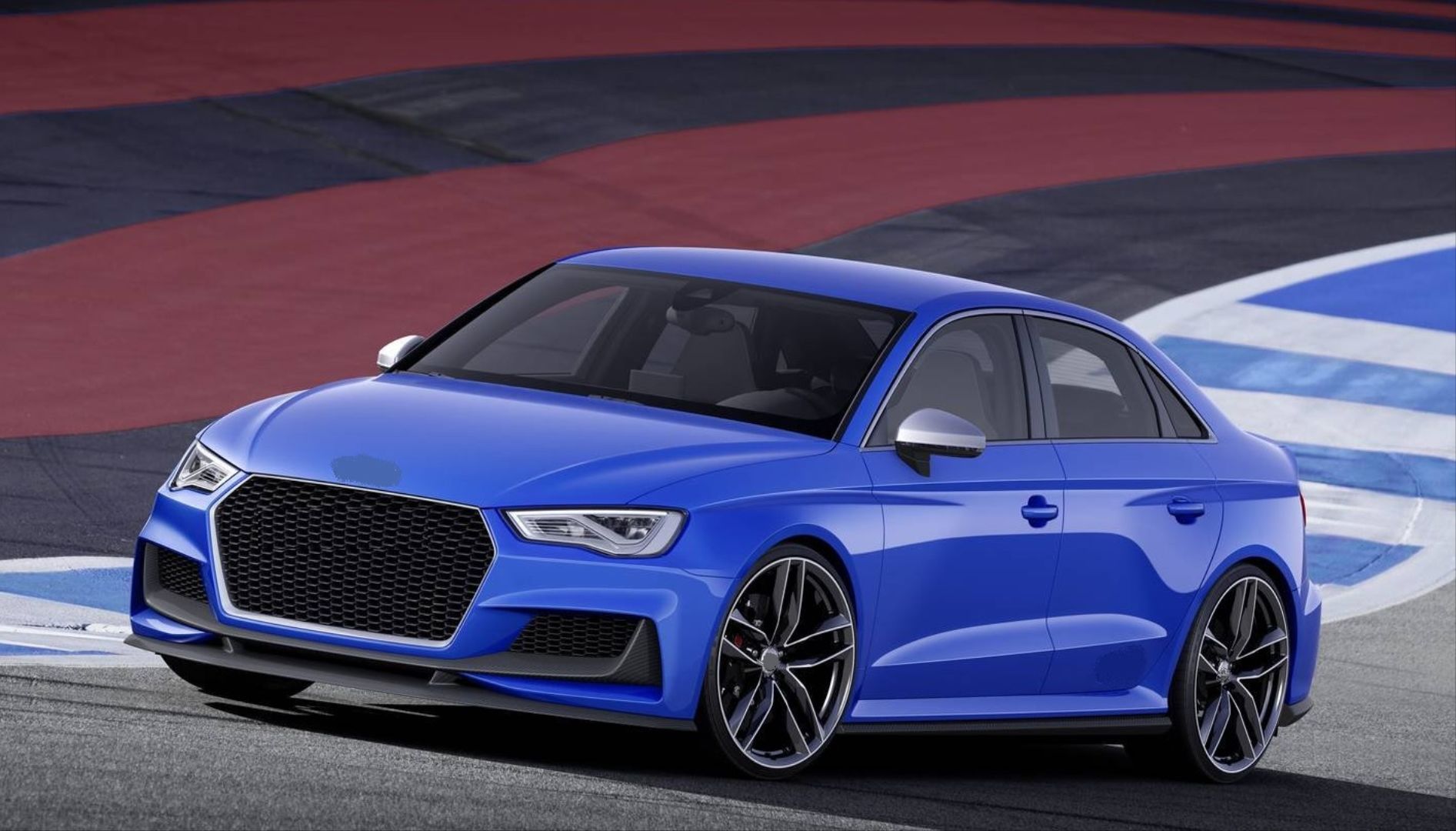 Audi A3 Uyumlu Sedan 2013-2016 Rs3 Ön Tampon Seti (Sedan) - Sis Yuvasız Model