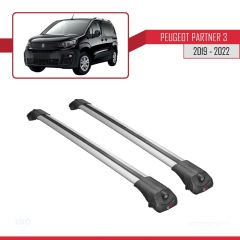 Peugeot Partner 2019-2022 Arası ile uyumlu ACE-1 Ara Atkı Tavan Barı GRİ