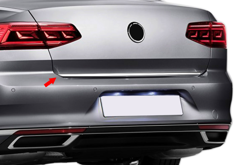 Volkswagen Uyumlu Passat SD B8,5 2019- Bagaj Alt Çıtası Paslanmaz Çelik