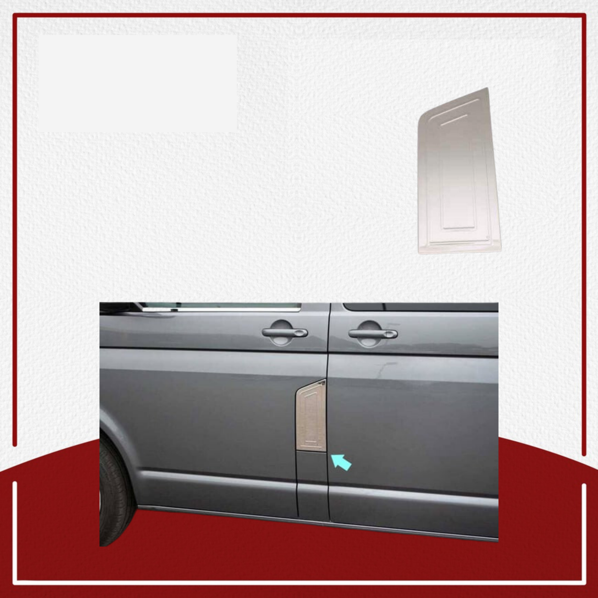 Volkswagen Uyumlu T6 Transporter 2015- Depo Kapağı Paslanmaz Çelik