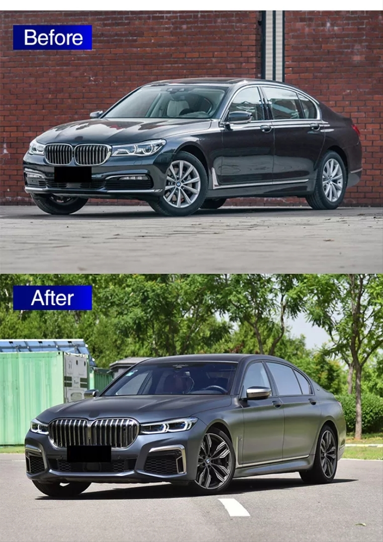 Bmw 7 Uyumlu Serisi G11 To G12 Facelift Body Kit (Far Stop Bagaj Çamurluk Kaput Dahil)