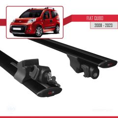 Fiat Qubo 2008 ve Sonrası ile uyumlu HOOK Model Anahtar Kilitli Ara Atkı Tavan Barı SİYAH