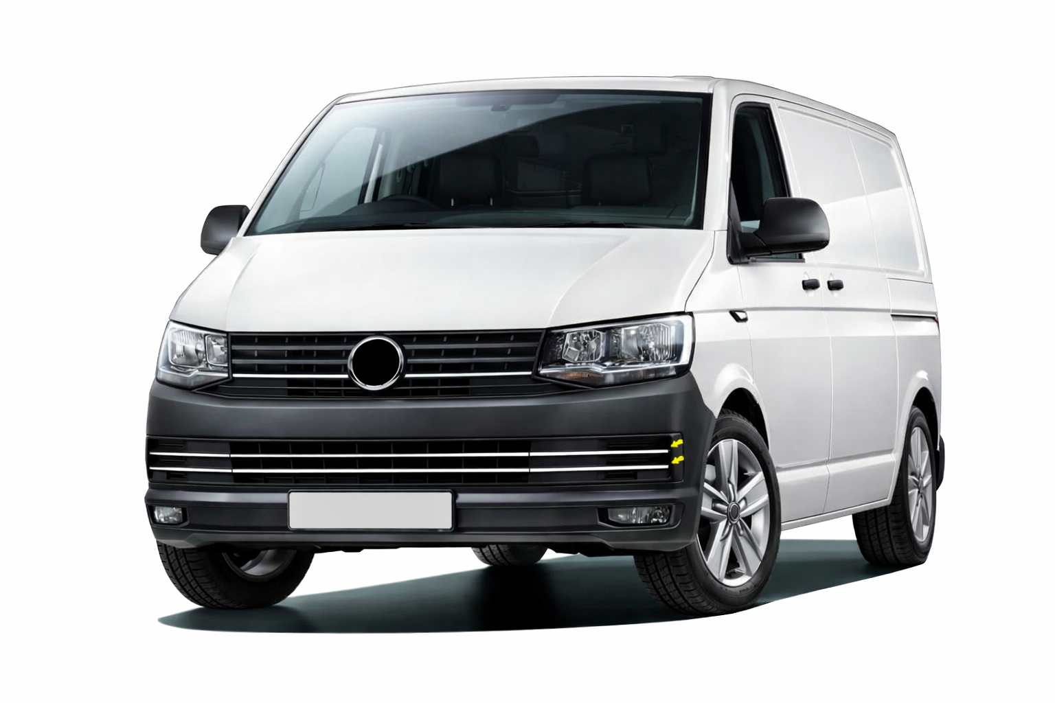 Volkswagen Uyumlu T6 Transporter 2015- Ön Tampon Çıtası 6 Parça Paslanmaz Çelik