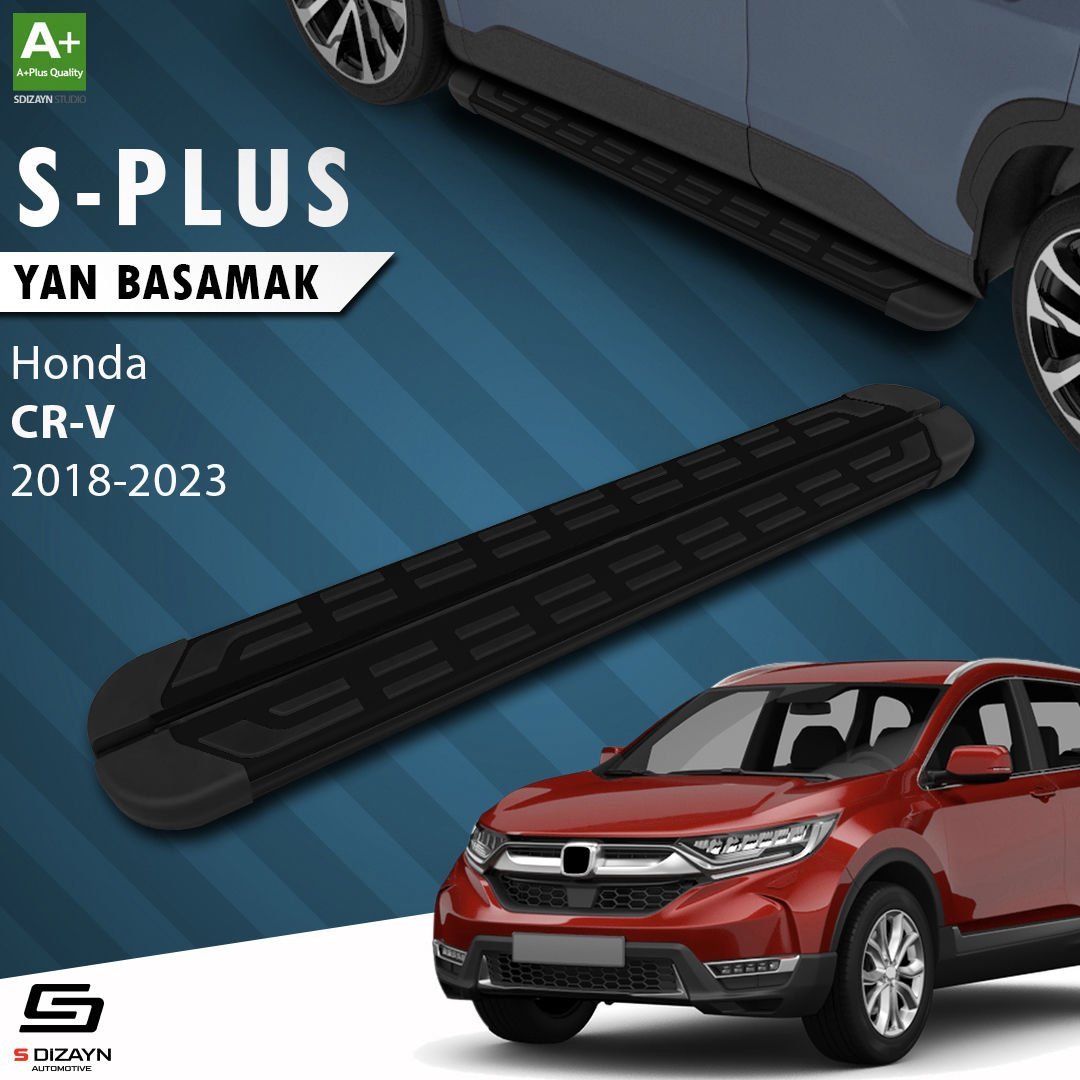 S-Dizayn Honda CR-V 5 S-Plus Siyah Yan Basamak 173 Cm Etekli 2018-2023