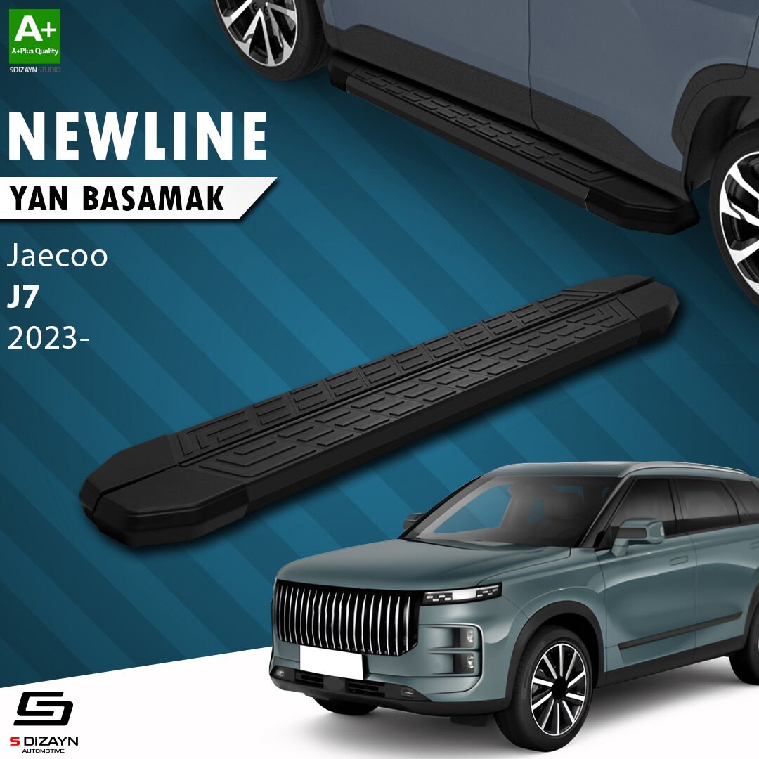 S-Dizayn Jaecoo J7 NewLine Siyah Yan Basamak 183 Cm 2023 Üzeri