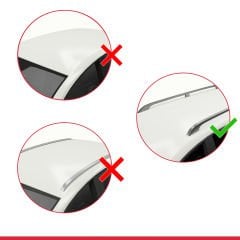 Kia Carnival (KA4) 2021-2023 Arası ile Uyumlu FLY Model Ara Atkı Tavan Barı GRİ 3 ADET BAR