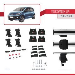 Volkswagen Up! 2011-2023 Arası ile uyumlu ACE-4 Ara Atkı Tavan Barı GRİ
