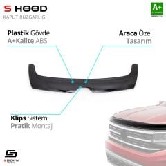 Renault Uyumlu Master Abs Plastik Kaput Rüzgarlığı 2014-2018 A Kalite