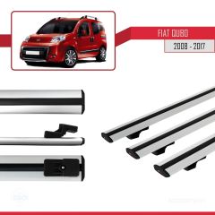 Fiat Qubo 2008-2017 Arası ile uyumlu Basic Model Ara Atkı Tavan Barı GRİ 3 ADET