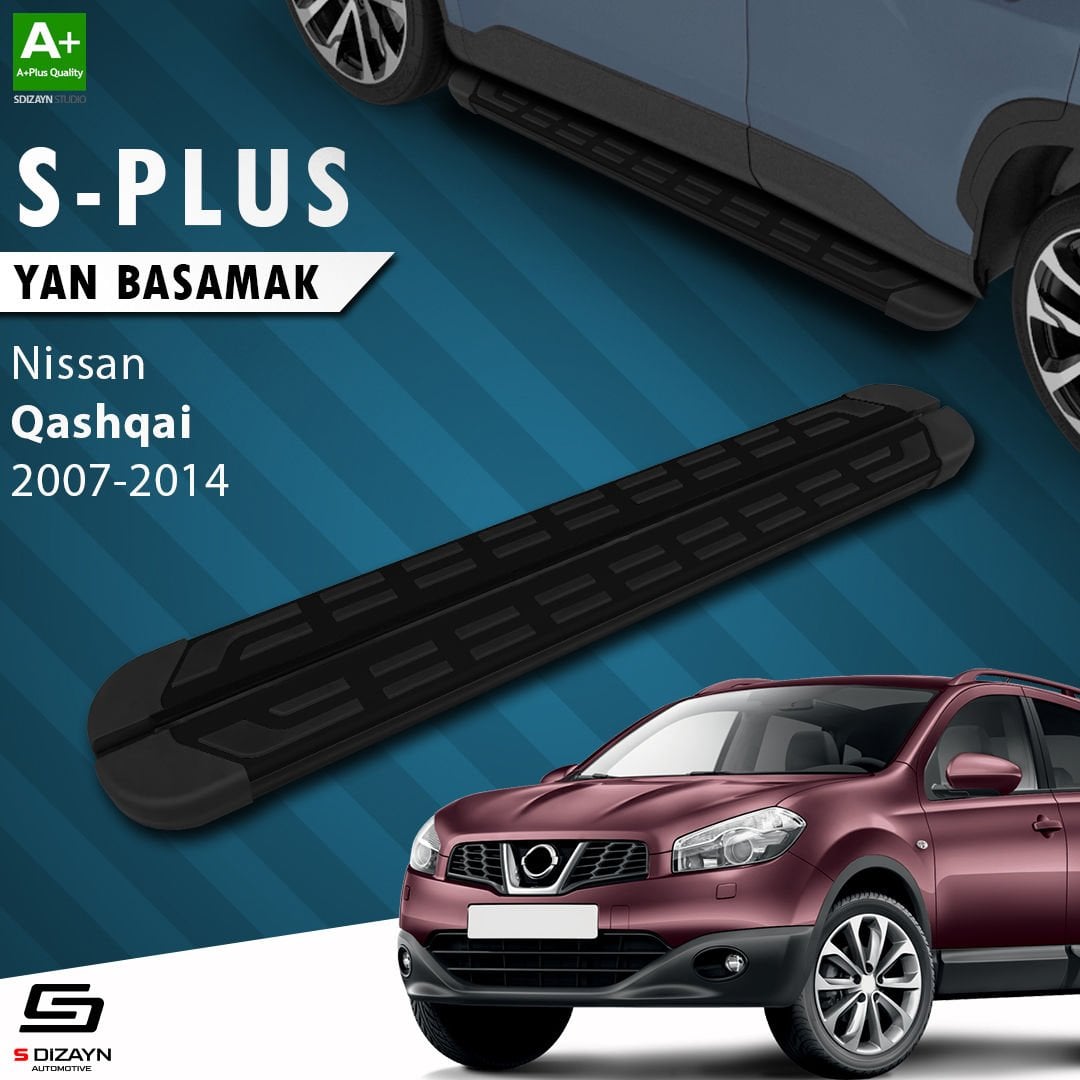 S-Dizayn Nissan Qashqai S-Plus Siyah Yan Basamak 173 Cm 2007-2014