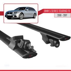 Bmw 5 Series Touring (F11) 2010-2017 Arası ile uyumlu HOOK Model Anahtar Kilitli Ara Atkı Tavan Barı SİYAH
