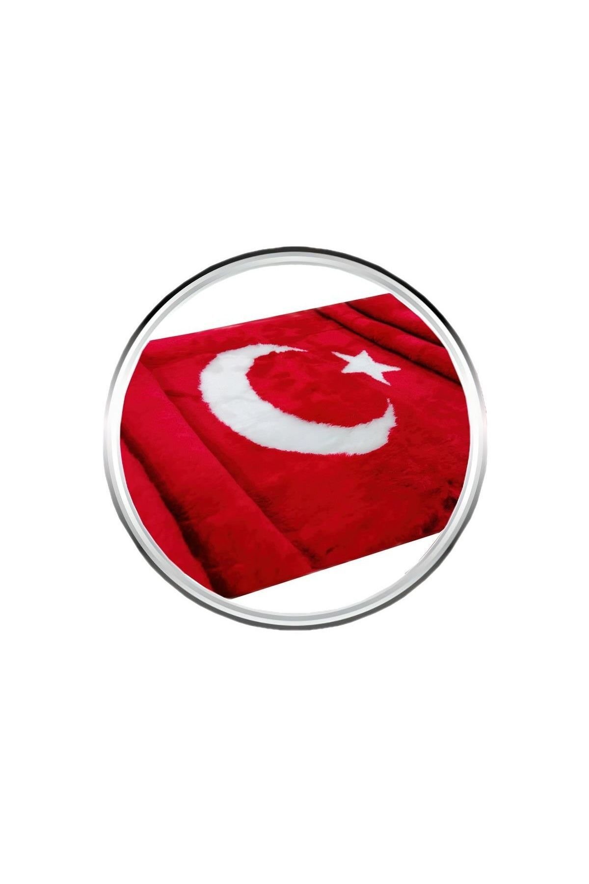 Oto Torpido Üstü Peluş Örtü Türk Bayrağı Desenli Tasarım