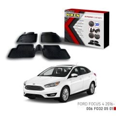 Ford Focus 4 için Uyumlu -2016 3D Paspas