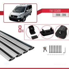 Fiat Scudo 2006-2016 Arası ile uyumlu ACE-1 Ara Atkı Tavan Barı GRİ 4 ADET BAR