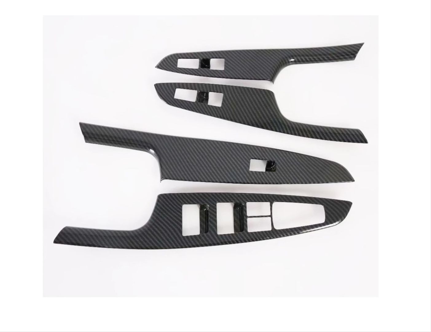 Hyundai Tucson Uyumlu 2015-2018 Kapı Kolçak Kaplama Karbon (Koltuk Isıtıcılı Model)