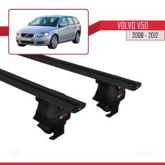 Volvo V50 2008-2012 Arası ile uyumlu ACE-4 Ara Atkı Tavan Barı SİYAH