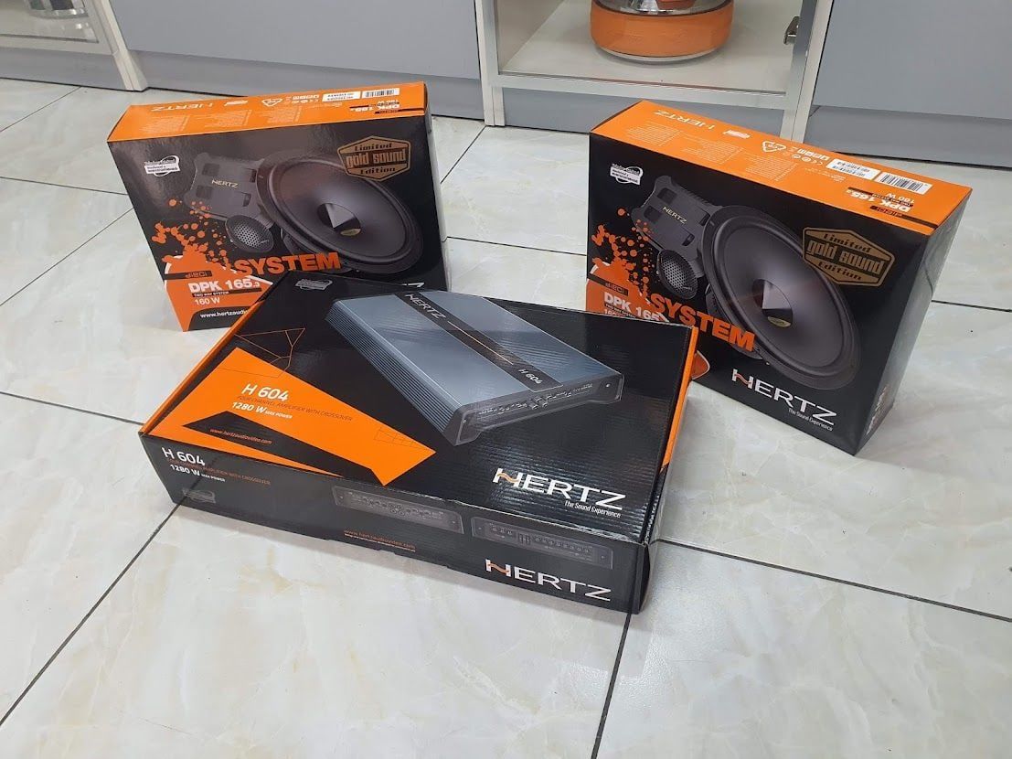 Hertz Dpk Uyumlu 165 2 Takım Hertz H604 4 Kanal Amfi 1 Adet