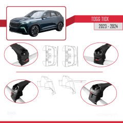 ve Sonrası ile uyumlu ACE-2 Ara Atkı Tavan Barı SİYAH