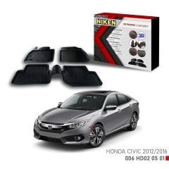Honda Civic 2012-2016 için Uyumlu 3D Paspas