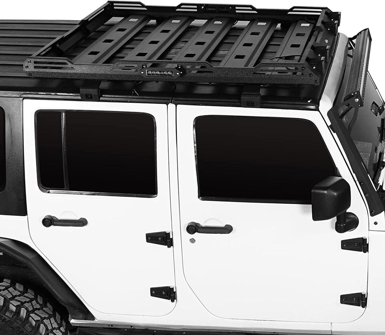 Wrangler Jk Uyumlu 2007-2017 Tavan Sepeti Ve Cam Çerçevesi (Ledli)