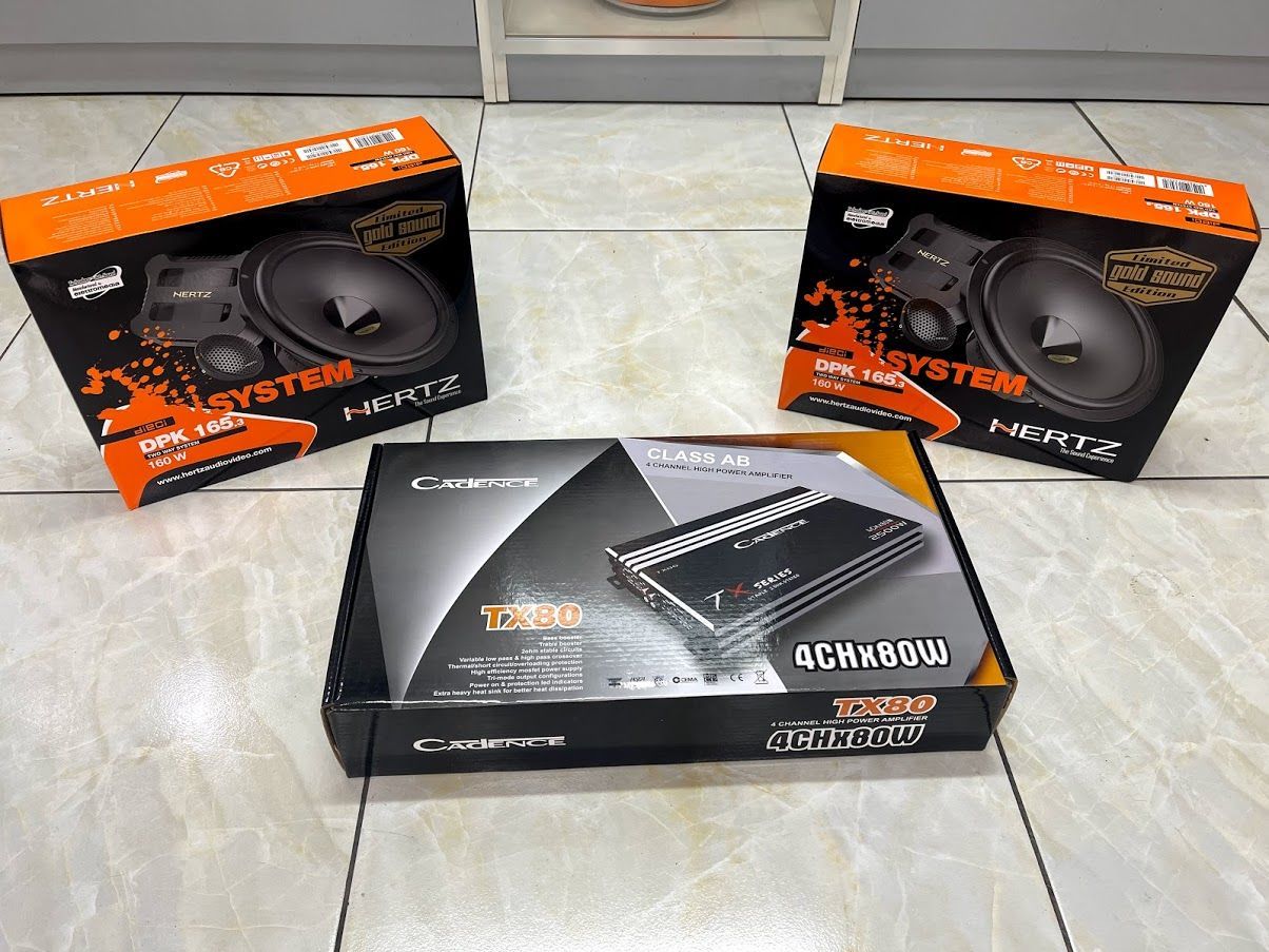 Hertz Dpk Uyumlu 165 2Tk Cadence Tx80 4 Kanal Amfi
