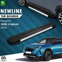 S-Dizayn Peugeot 3008 3 Hybrid NewLine Aluminyum Yan Basamak 183 Cm 2024 Üzeri A+ Kalite