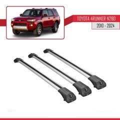 Toyota 4Runner (N280) 2010 ve Sonrası ile uyumlu ACE-1 Ara Atkı Tavan Barı GRİ 3 ADET BAR