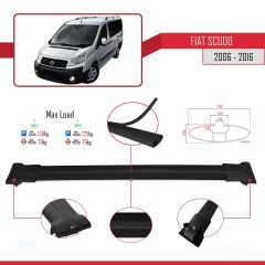 Fiat Scudo 2006-2016 Arası ile uyumlu FLY Model Ara Atkı Tavan Barı SİYAH
