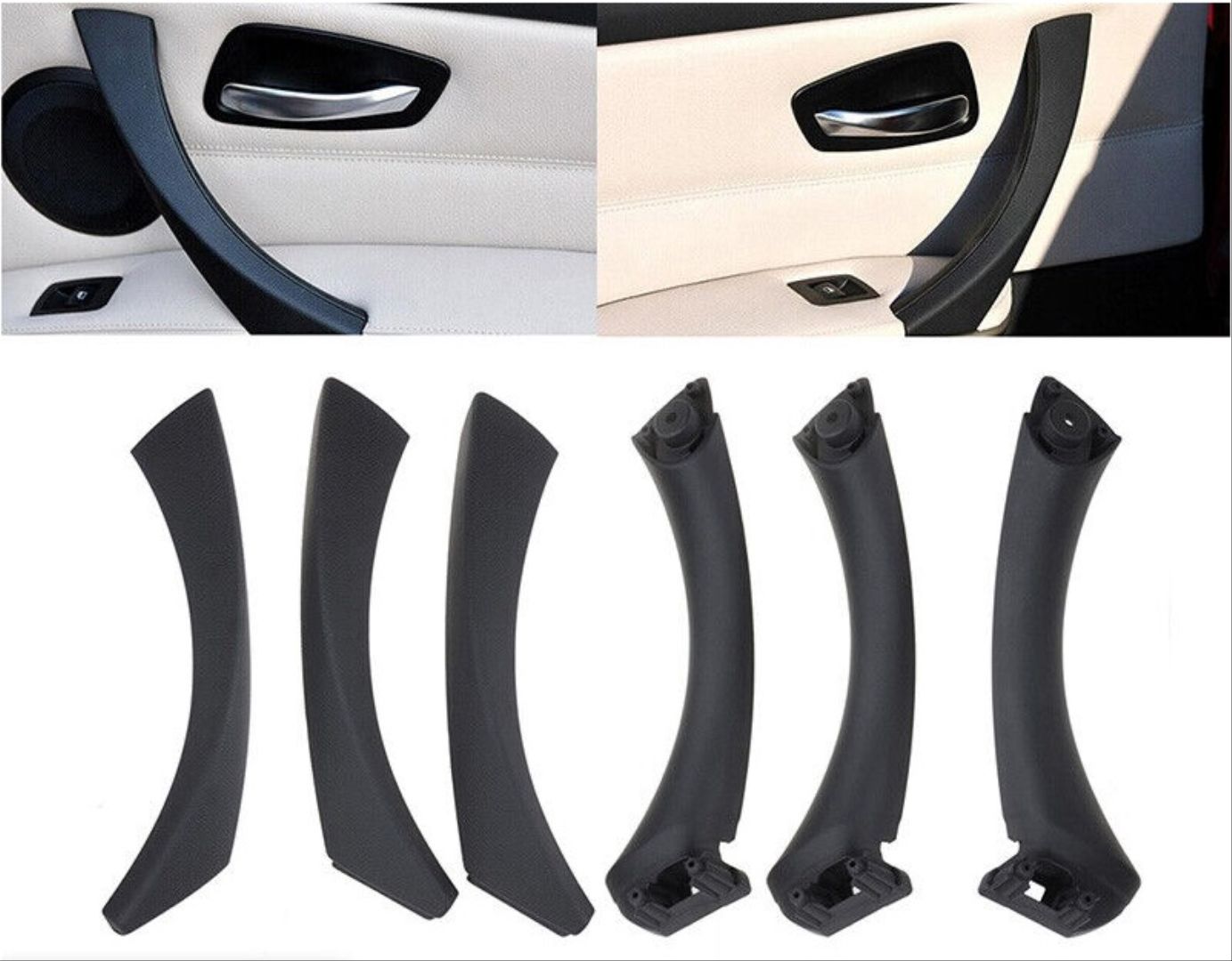 Bmw 3 Uyumlu Serisi E90 2005-2012 Kapı Kolçak Siyah