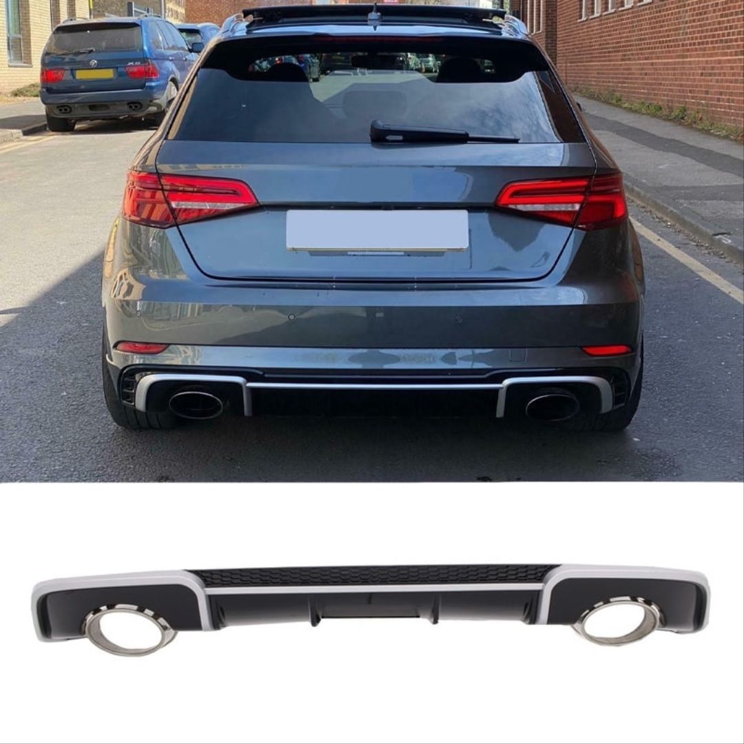 A3 Hatchback Uyumlu 2013-2016 İçin Uyumlu Rs3 Difüzör (Normal Tampon İçin) Parça