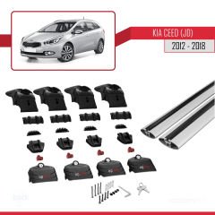 Kia Ceed (JD) SW 2012-2018 Arası ile uyumlu ACE-2 Ara Atkı Tavan Barı GRİ