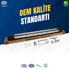 S-Dizayn VW Transporter T6.1 Kısa Şase TrimLine Gri Yan Basamak 215 Cm 2019-2025