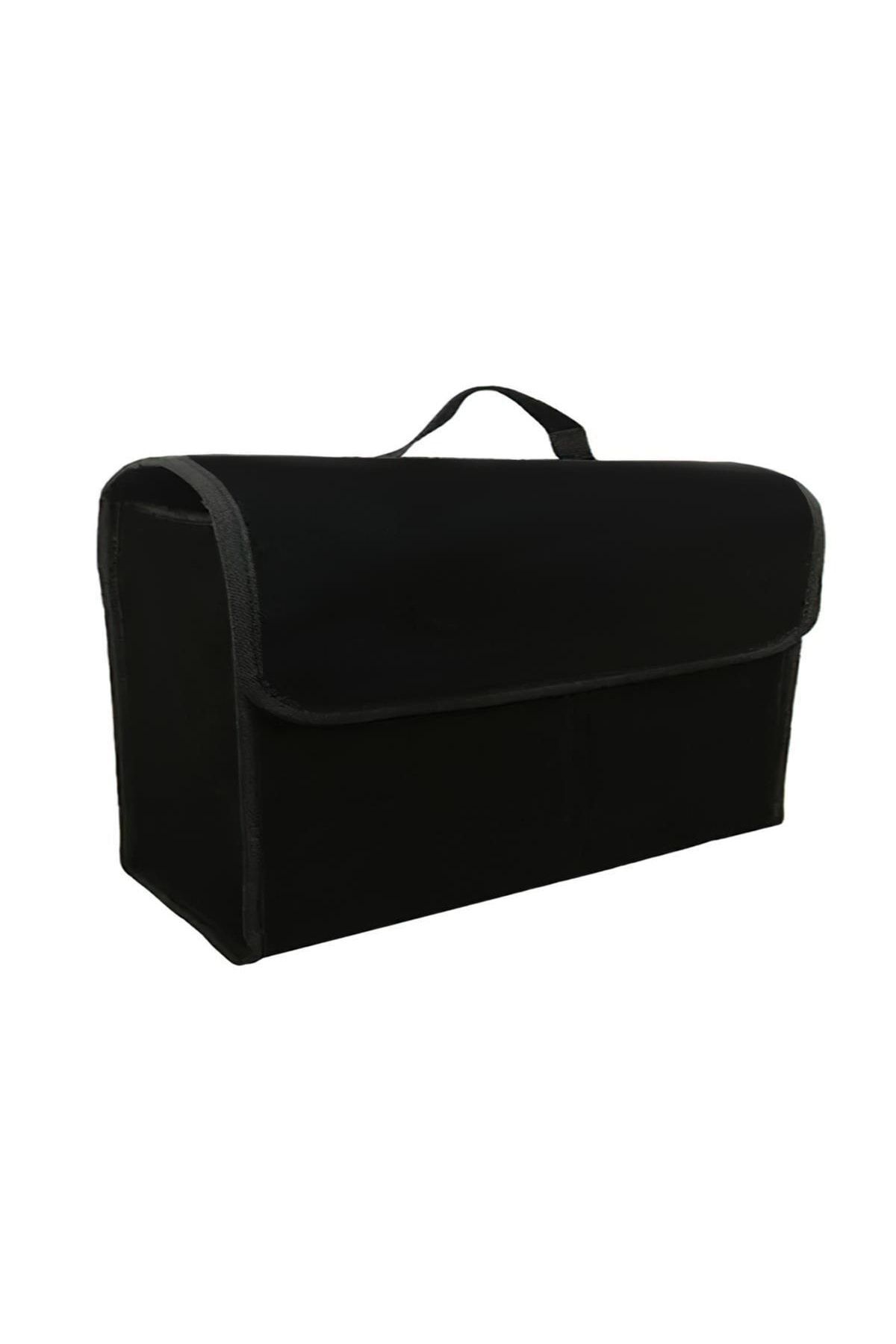 Oto Bagaj Düzenleyici Organizer Çanta Cırt Kilitli Dikdörtgen Tip Siyah