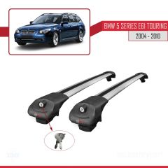 BMW 5 Serisi (E61) TOURING 2004-2010 Arası ile uyumlu ACE-1 Ara Atkı Tavan Barı GRİ