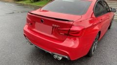 Bmw 3 Uyumlu Serisi F30 2012-2018 M Technıc Hybrıd Spoiler Piano Black